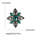 Alloy Rhinestone Baroque Brooch Vintage Elegant Women Clothing Pin view 6