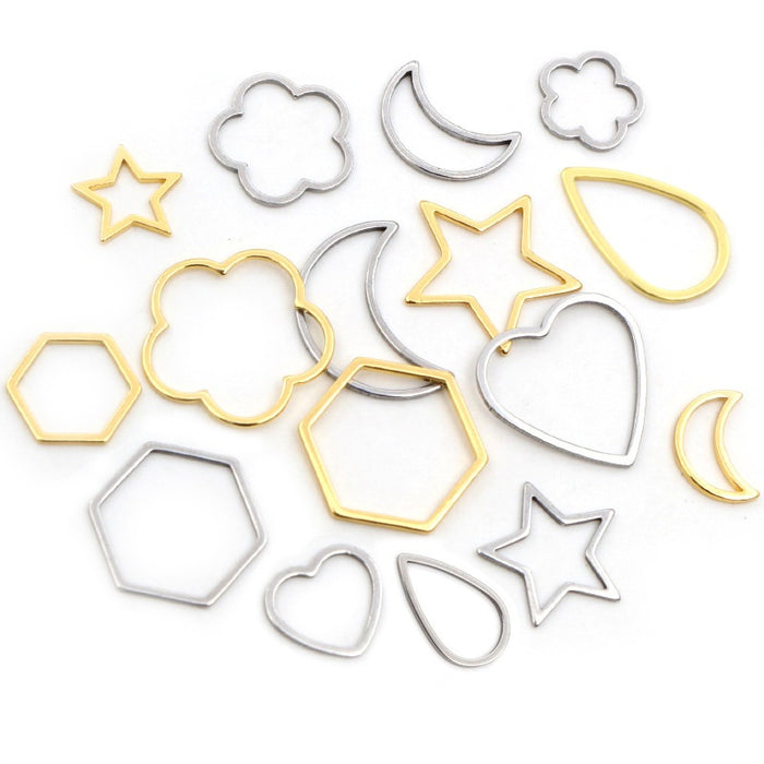Gold Zinc Alloy Charm Pendant No.456397 for DIY Necklace Bracelet Jewelry Making
