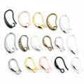 20pcs Pack Pure Copper Electroplated Ear Hooks For DIY Earrings Jewelry Making Accessories view 1