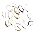 20pcs Pack Pure Copper Electroplated Ear Hooks For DIY Earrings Jewelry Making Accessories view 5