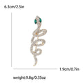 Alloy Rhinestone Snake Brooch For Men's And Women's Suits view 6