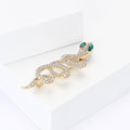 Alloy Rhinestone Snake Brooch For Men's And Women's Suits view 3