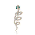 Alloy Rhinestone Snake Brooch For Men's And Women's Suits view 5