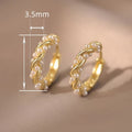 Korean Dongdaemun Autumn Fashion Earrings, Faux Pearl Twisted Ear Cuff Elegant Ear Jewelry view 4