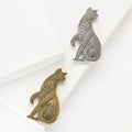 Vintage Alloy Enamel Persian Cat Brooch Pin For Women'S Jackets view 1