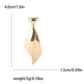 Alloy Necktie Shape Brooch Pin For Women Suits And Coats view 4