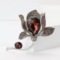 Alloy Rhinestone Tulip Brooch Pin For Women's Apparel Decoration – Blue view 2