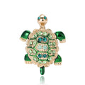 Alloy Rhinestone Turtle Brooch For Men's And Women's Apparel view 5