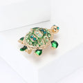 Alloy Rhinestone Turtle Brooch For Men's And Women's Apparel view 3