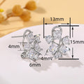 Luxury Irregular Geometric Stud Earrings For Women Sweet Cool Light Luxury Jewelry view 4