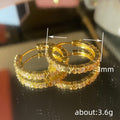 Korean Fashion X Letter Cross Ear Cuff Earrings, Micro Paved Zircon Delicate Ear Jewelry view 4