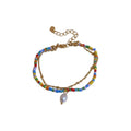 Dopamine Star Enamel Alloy Rice Bead Beaded Bracelet Summer Sweet Niche Luxury Style view 5