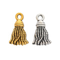 Vintage Electroplated Alloy Tassel Fringe Pendant Charms For DIY Jewelry Accessories view 4