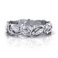 Vintage Hollow Flower And Leaf Ring, European Style Cross Border Engagement Hand Jewelry view 5