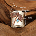 Vintage Carved Round Tube Dragonfly Thumb Ring, Unisex Statement European American Finger Ring view 4