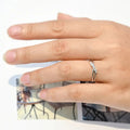 Couple Cross Double Layer Hollow Ring For Women Simple Micro Pave Birthday Gift Jewelry view 3