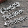 70cm Stainless Steel Ball Chain With Clasp For DIY Necklace Jewelry Making Chain Accessories view 1