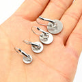 6-12mm Thickened 304 Stainless Steel French Hook Ear Wire Bases For DIY Earring Findings Earrings view 3