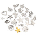 0.3g Gold Zinc Alloy Charm Pendant for DIY Necklace Bracelet Jewelry Making view 1
