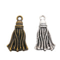 DIY Jewelry Accessories Vintage Alloy Tassel Fringe Charm Pendant, Electroplated Craft Supply view 4