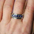 Bohemian Engraved Ring Micro Paved Vintage Men's Index Finger Ring European American Hand Jewelry view 3