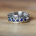 Bohemian Engraved Ring Micro Paved Vintage Men's Index Finger Ring European American Hand Jewelry view 4