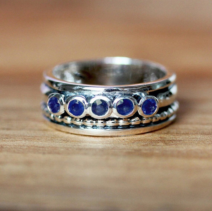 Bohemian Engraved Ring Micro Paved Vintage Men's Index Finger Ring European American Hand Jewelry