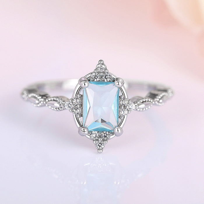 Elegant Minimalist Crown Princess Ring For Women, European Small Fashion Finger Jewelry