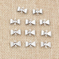 30pcs 12x8mm Stainless Steel Bow Tie Connectors For DIY Necklace Earring Pendant Charms Earrings view 4