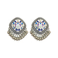 Ethnic Style Alloy Rhinestone Moon Geometric Drop Earrings Vintage Light Luxury Jewelry view 5
