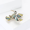 Alloy Rhinestone Hummingbird Brooch Pin For Women's Suits And Coats view 3