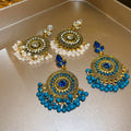 Ethnic Style Alloy Rhinestone Teardrop Tassel Drop Earrings For Women Vintage Travel Jewelry view 4