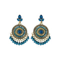 Ethnic Style Alloy Rhinestone Teardrop Tassel Drop Earrings For Women Vintage Travel Jewelry view 5