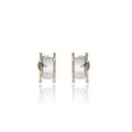 Vintage Chinese Style Bamboo Alloy Cat Eye Stone Elegant Light Luxury Stud Earrings view 5