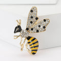 Alloy Rhinestone Bumblebee Brooch Pin For Suits And Shirts view 1