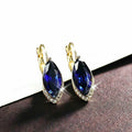 Stylish Design Ear Cuff Earrings With Marquise Glass Inlay, Fashion Versatile Women's Jewelry view 2