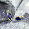 Stylish Design Ear Cuff Earrings With Marquise Glass Inlay, Fashion Versatile Women's Jewelry view 4