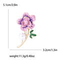 Alloy Enamel Flower Brooch Pin For Suits And Cardigans view 6