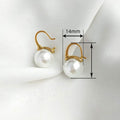 Vintage Hong Kong Style Faux Pearl Ear Cuff Earrings Korean Niche Elegant Jewelry view 4
