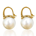 Vintage Hong Kong Style Faux Pearl Ear Cuff Earrings Korean Niche Elegant Jewelry view 5