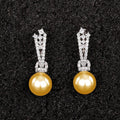 Vintage Faux Pearl Ear Cuff Earrings, French Style Elegant Socialite Clip On Fashion Jewelry view 3