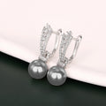 Vintage Faux Pearl Ear Cuff Earrings, French Style Elegant Socialite Clip On Fashion Jewelry view 5