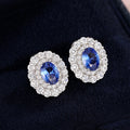 Vintage Oval Stud Earrings For Women European Royal Classic Queen Princess Ear Jewelry view 2