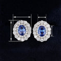 Vintage Oval Stud Earrings For Women European Royal Classic Queen Princess Ear Jewelry view 4
