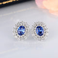 Vintage Oval Stud Earrings For Women European Royal Classic Queen Princess Ear Jewelry view 3