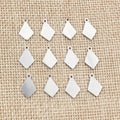 12x8mm Diamond Shape Stainless Steel Small End Pendant For DIY Necklace Bracelet Jewelry Accessories view 3