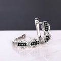 Contrast Color Ear Cuff Earrings, Infinity 8 Line Micro Pave Fashion Ear Jewelry view 3