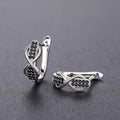 Contrast Color Ear Cuff Earrings, Infinity 8 Line Micro Pave Fashion Ear Jewelry view 2