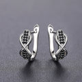 Contrast Color Ear Cuff Earrings, Infinity 8 Line Micro Pave Fashion Ear Jewelry view 1