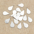 18x10mm Stainless Steel Water Drop Small Pendant Charm For Necklace Bracelet End Tag, 0.8g view 2